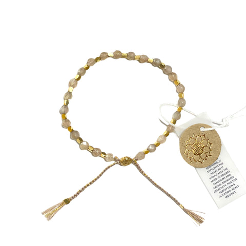 Peach Moonstone Healing Bracelet