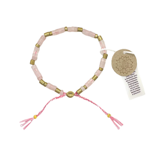 smr // rose quartz // Earth Collection bracelet