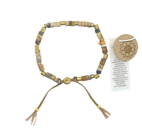 smr // crazy lace agate // Earth Collection bracelet