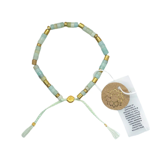 smr // aquamarine // Earth Collection bracelet