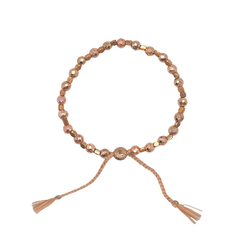 Metallic Rose Gold Hematite Healing Bracelet