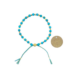 Love, Protection, Strength Turquoise Healing Bracelet