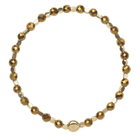 Metallic Gold Hematite Healing Bracelet