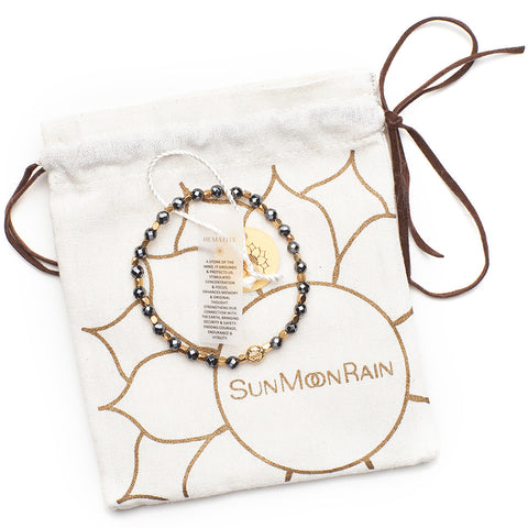 Metallic Black Hematite Healing Bracelet