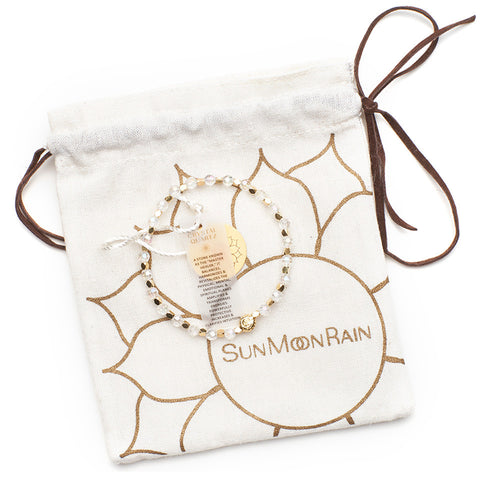 Rainbow Clear Crystal Quartz Healing Bracelet YG