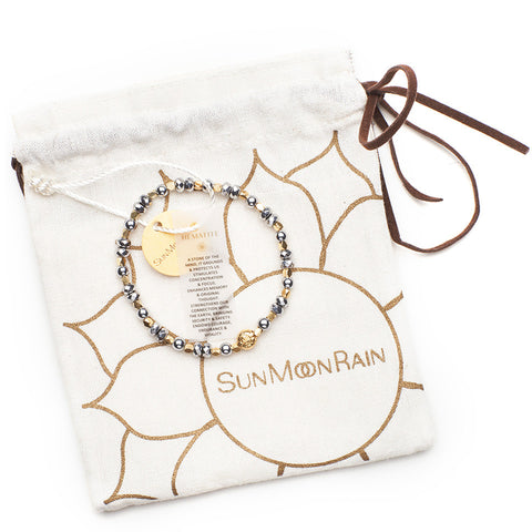 Silver Hematite Healing Bracelet