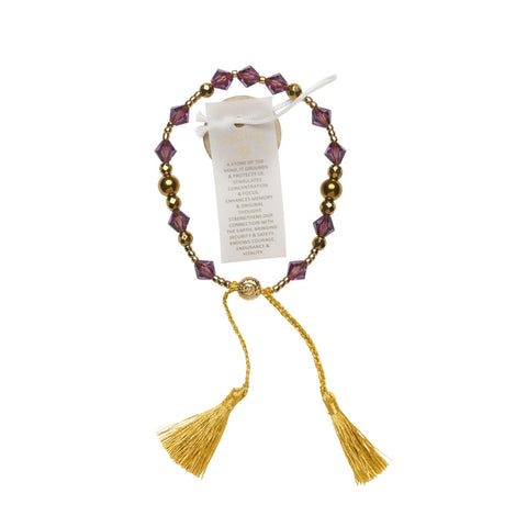 Swarovski Crystal & Gold Hematite Healing Bracelet