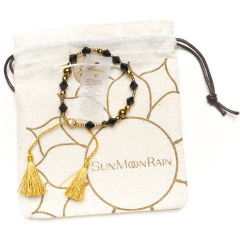 Swarovski Crystal & Gold Hematite Healing Bracelet