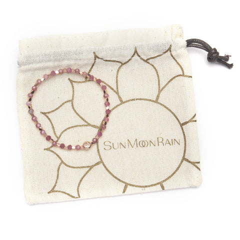 Pink tourmalines "Pinky" Healing Bracelet