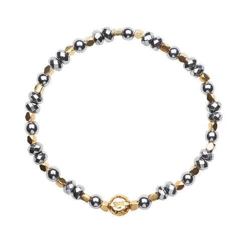 Silver Hematite Healing Bracelet