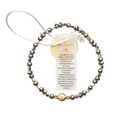 Silver Hematite Healing Bracelet