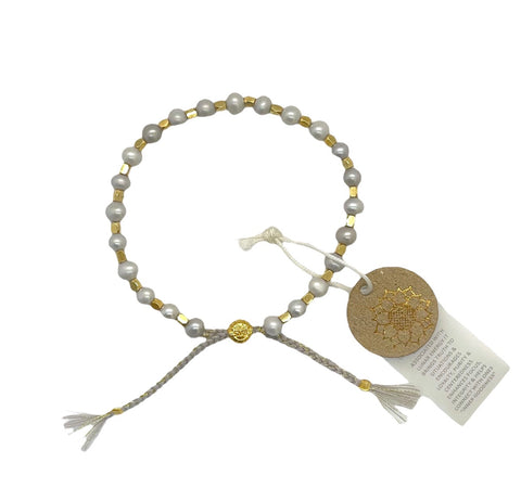 Grey Pearl Healing Bracelet