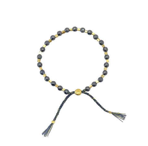 Metallic Black Hematite Healing Bracelet