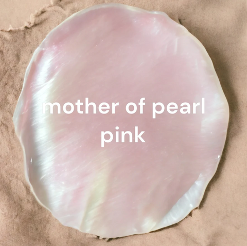 smr // mother-of-pearl barbie pink // Earth Collection bracelet