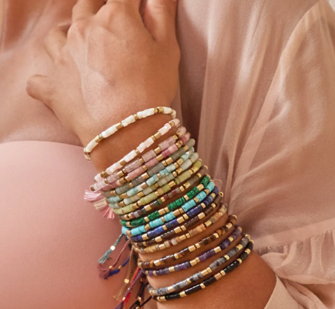 smr // rose quartz // Earth Collection bracelet
