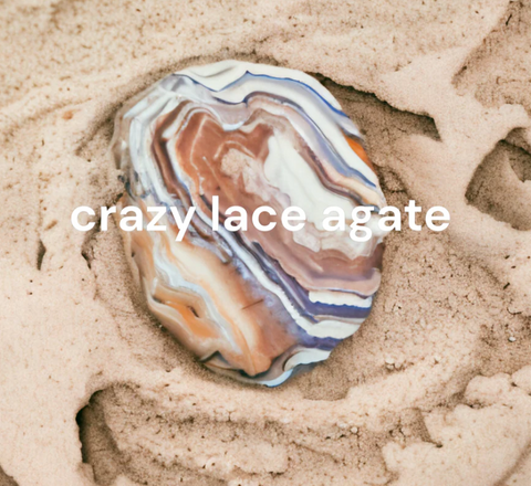 smr // crazy lace agate // Earth Collection bracelet