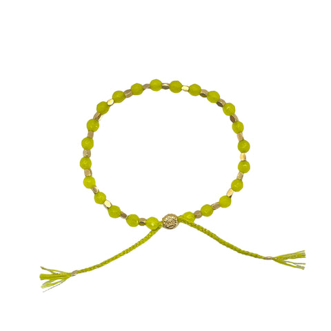 Jade Neon Yellow Healing Bracelet