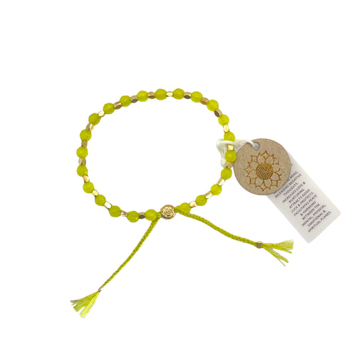 Jade Neon Yellow Healing Bracelet