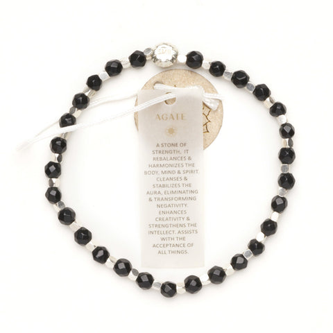 Black Agate Healing Bracelet